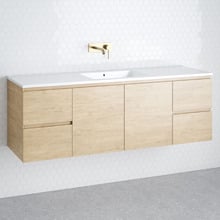 Nevada 1500mm Wall Hung Vanity with Ceramic Countertop